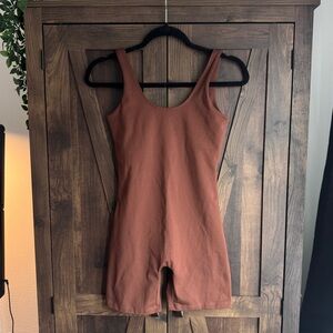 Girlfriend Collective Brown Unitard